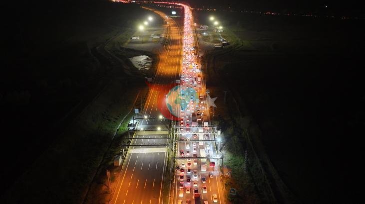Bayram Trafiği: Sakarya'da Yoğunluk, Hava Görüntüleri İle Gözler Önünde