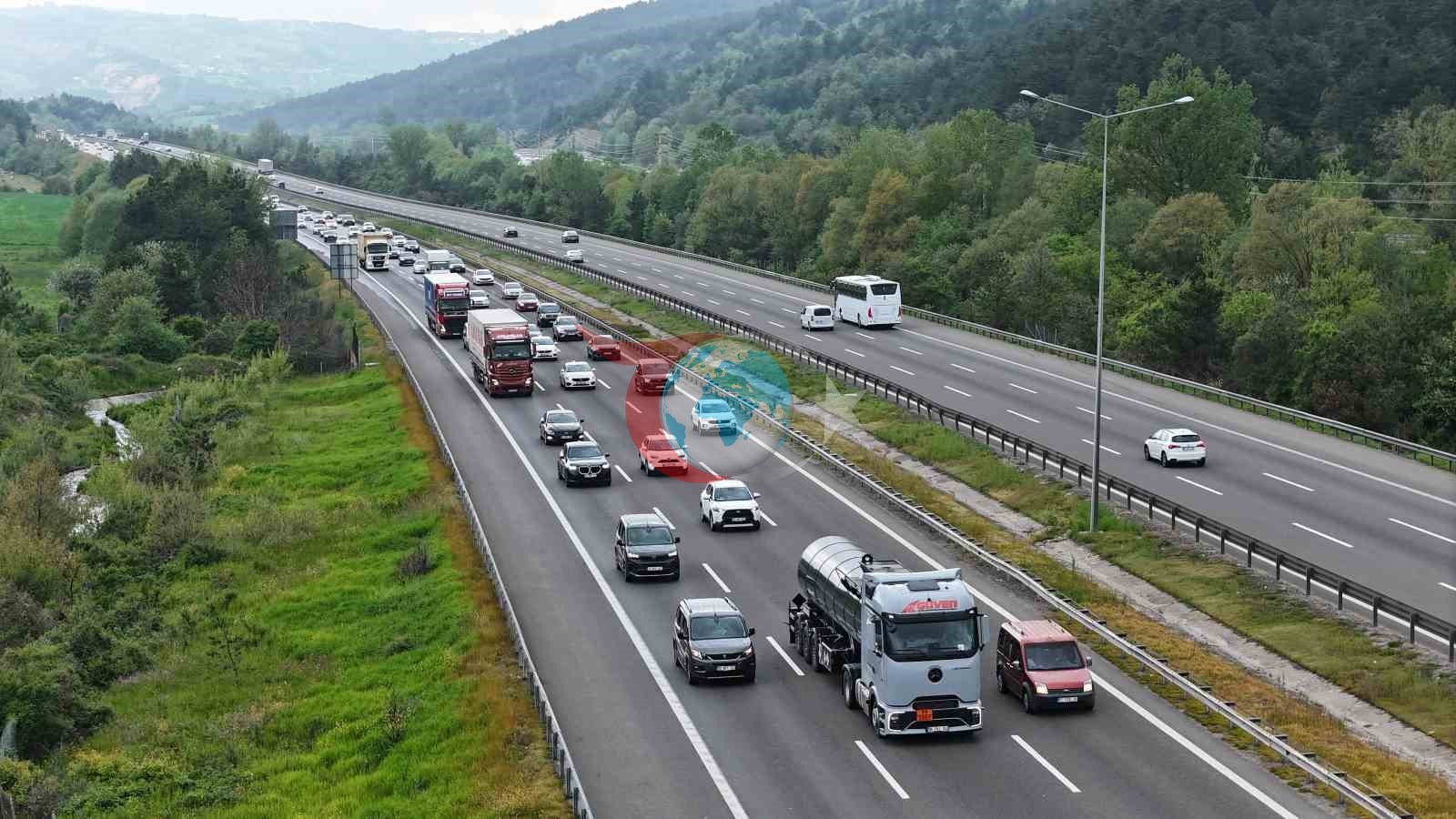 Bolu Geçişinde Kurban Bayramı Trafik Yoğunluğu Zirvede