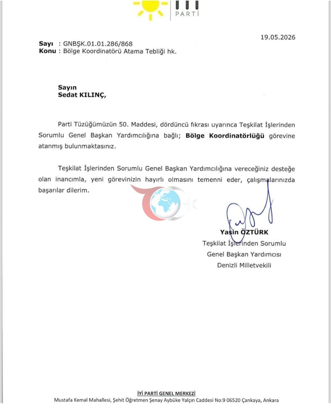 Sedat Kılınç&rsquo;a önemli görev