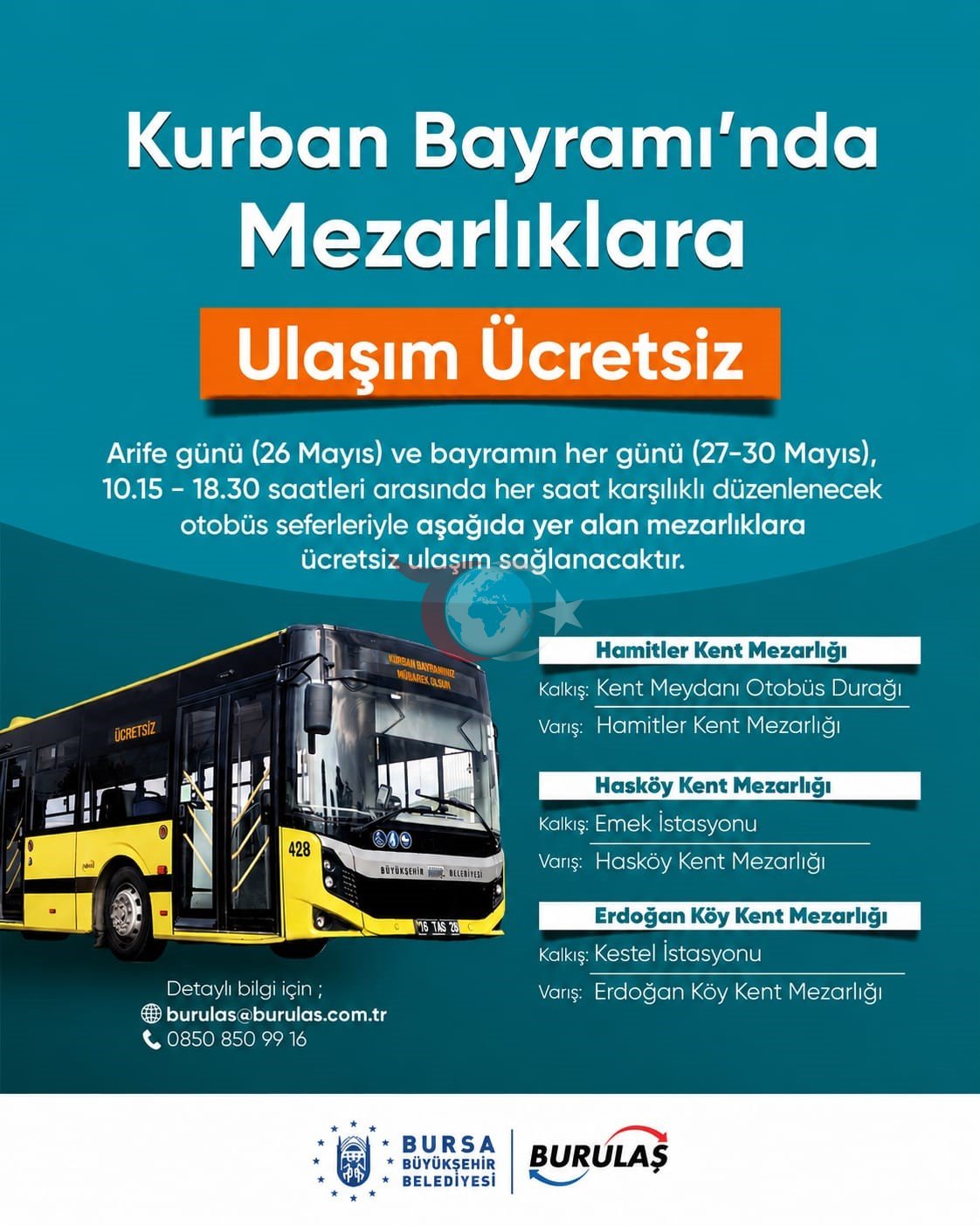 Bursa Büyükşehir, Kurban Bayramı&rsquo;na hazır