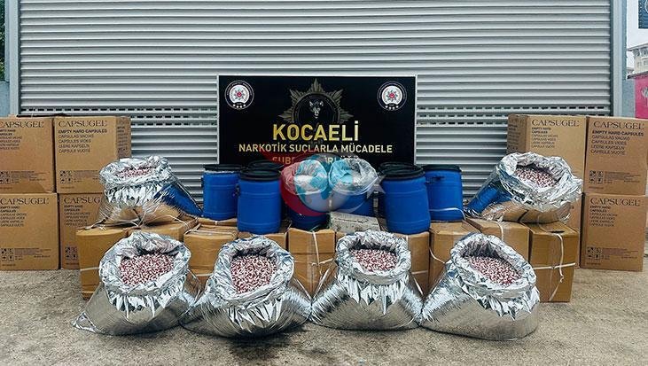 Kocaeli'de Rekor Miktarda Uyuşturucu Ele Geçirildi