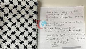 Sumud Filosu aktivisti Mallet’ten Türk sağlık çalışanlarına teşekkür mektubu