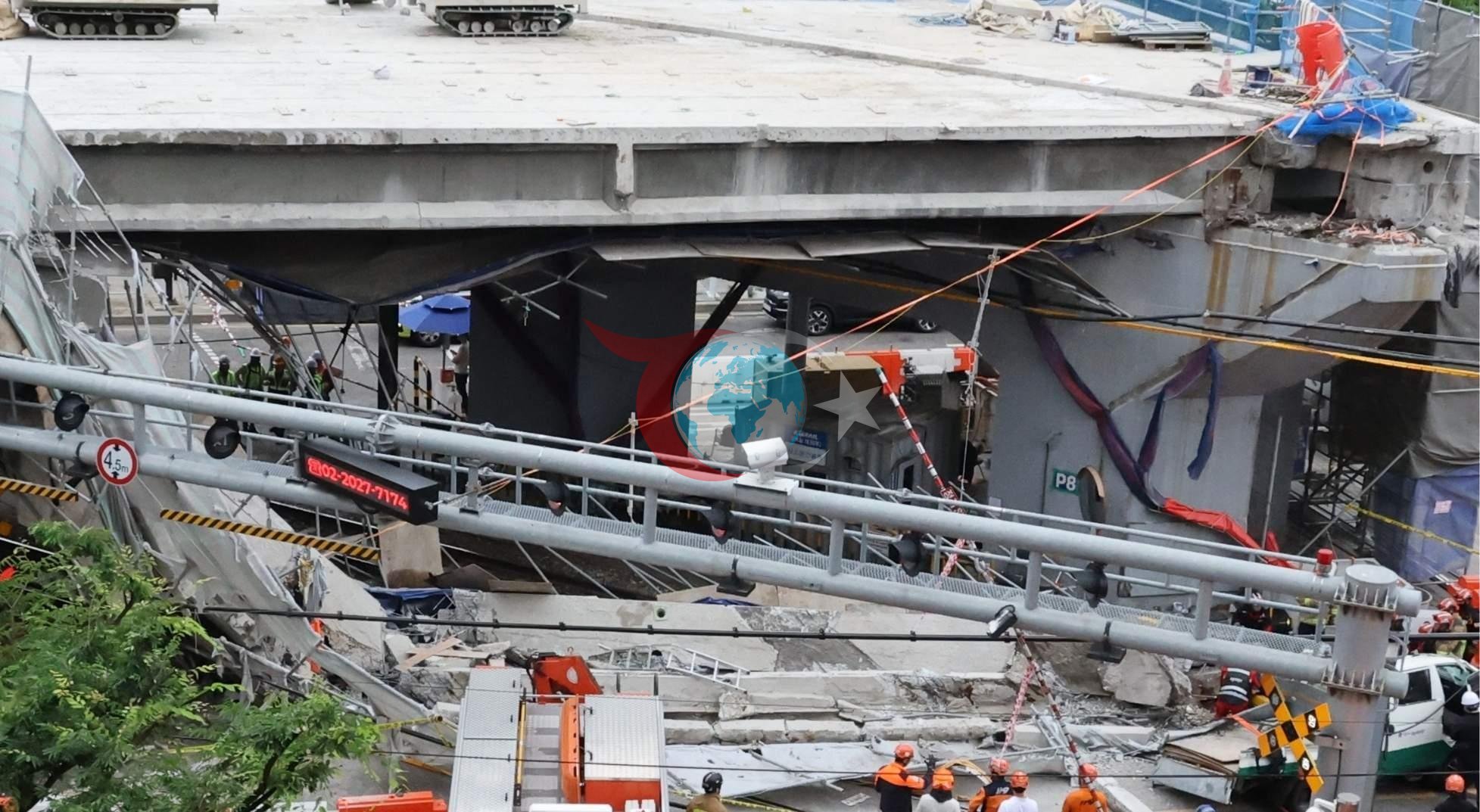 Seul'de Üst Geçit Çöktü: 3 Ölü, 3 Yaralı