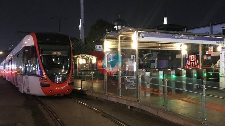Kabataş-Bağcılar Tramvay Hattı'nda Yangın Nedeniyle Sefer Düzenlemesi