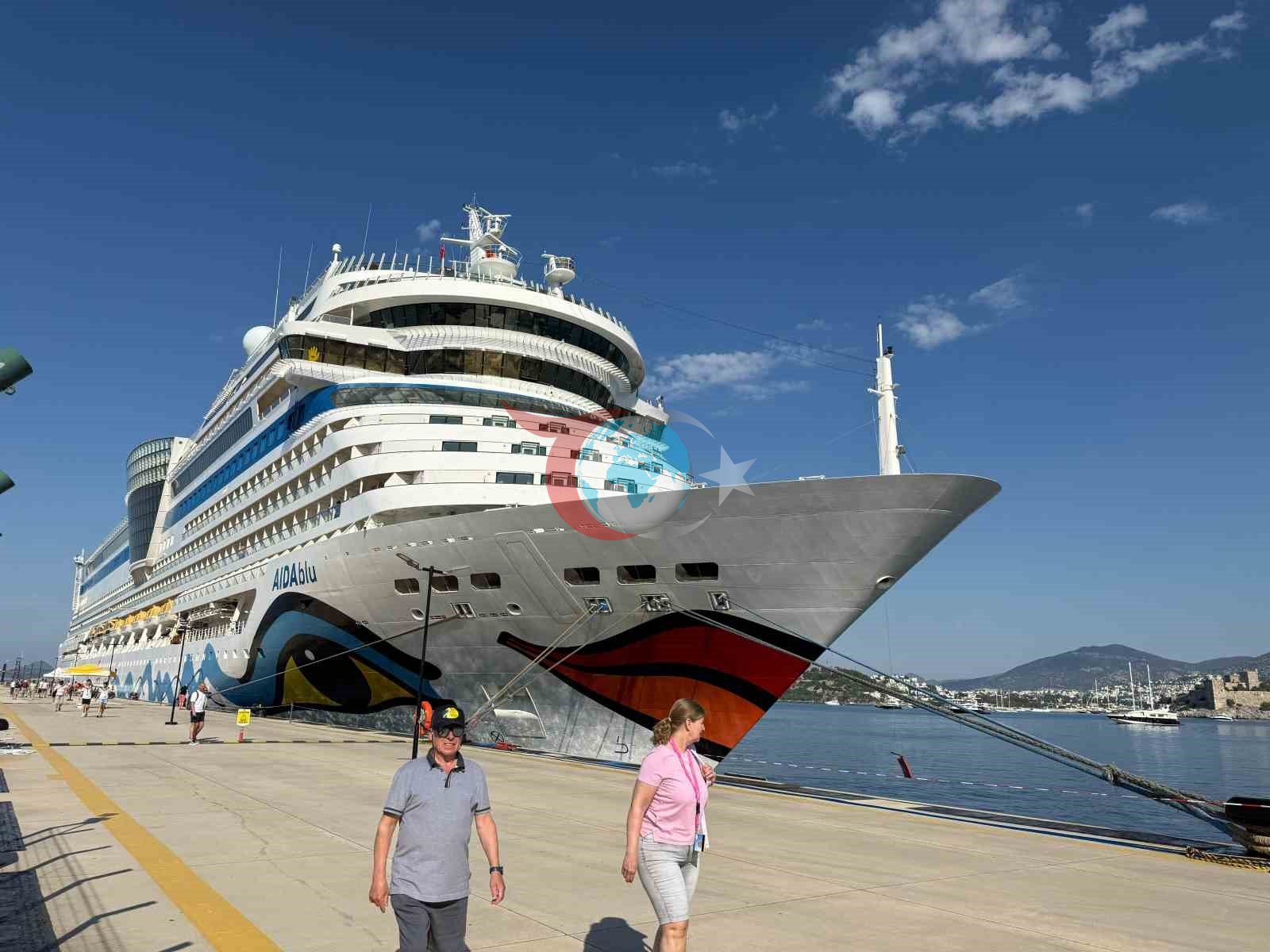 Bodrum’a kruvaziyer ile 2 bin 377 turist geldi