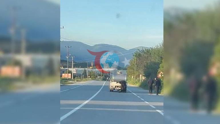 Qurbanlıq heyvanı yük maşınının yatağından asdı. Bolu Qubernatorluğu düyməni basdı: 