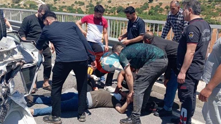 Şanlıurf’da kurban dönüşü korkunç kaza Kontrolden çıkan otomobil ters döndü: 5 yaralı