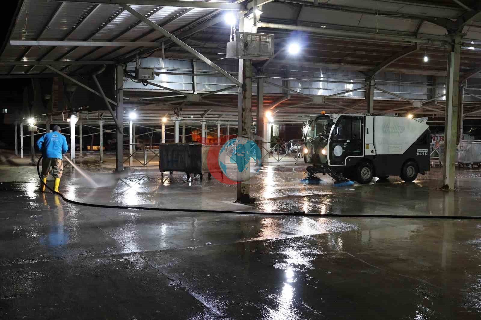 Haliliye&rsquo;de kurban kesim alanları dezenfekte edildi
