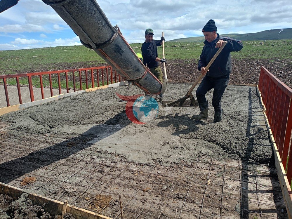 Ardahan&rsquo;da hayvanların meralara geçişi için köprü yapıldı
