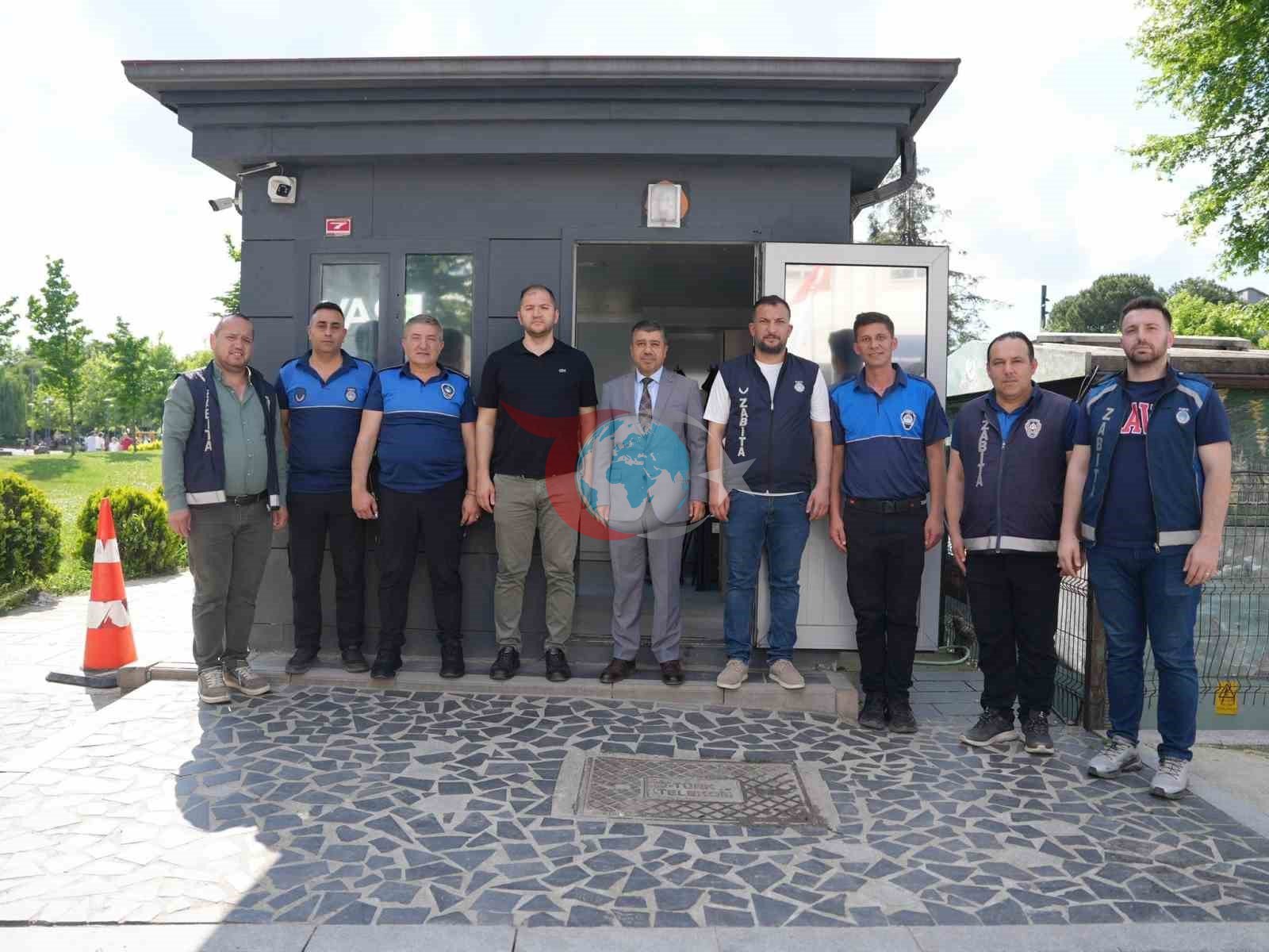 Bayram mesaisindeki zabıta ekiplerine ziyaret
