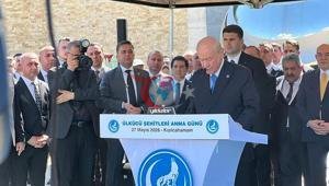 Bahçeli: Şehitlerimizin huzurunda ilan ediyorum