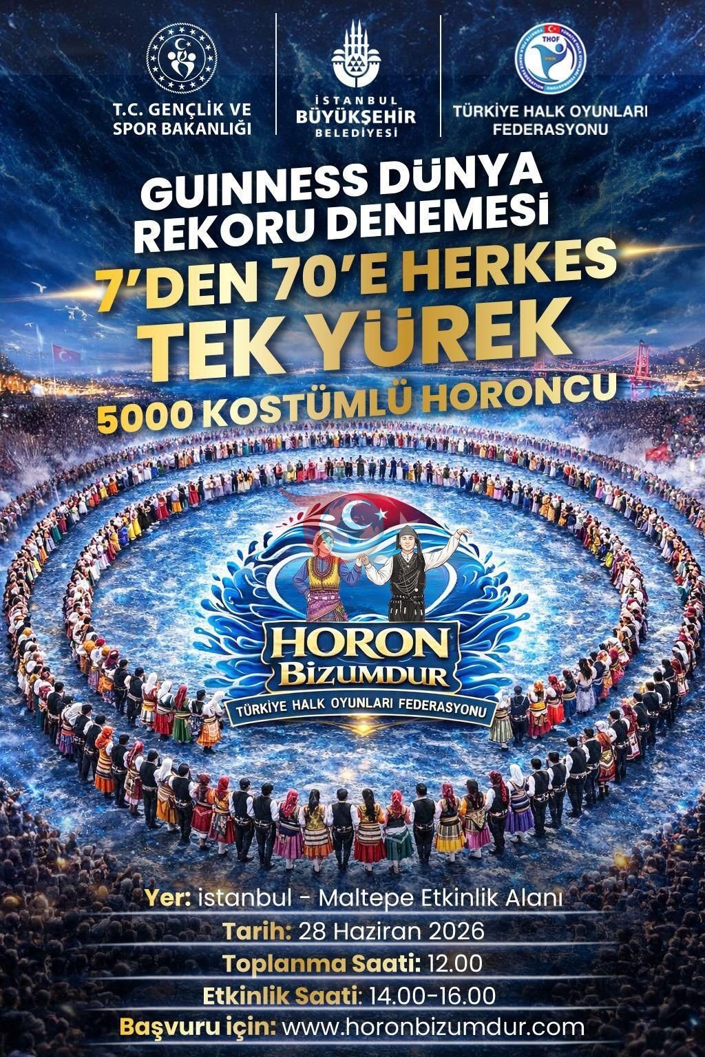 Zonguldak'tan Guinness'e Dev Adım: 5 Bin Kişi Horonla Rekora Koşuyor