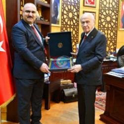 Devlet Bahçeli, Kerkük'ün ilk Türkmen valisini kabul etti