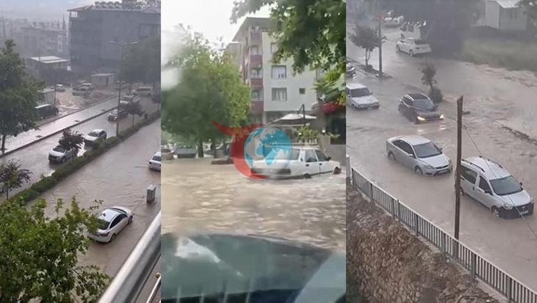 Hatay və Osmaniyedə leysan və dolu həyatı iflic etdi. Yollar çökdü, evləri su basdı,