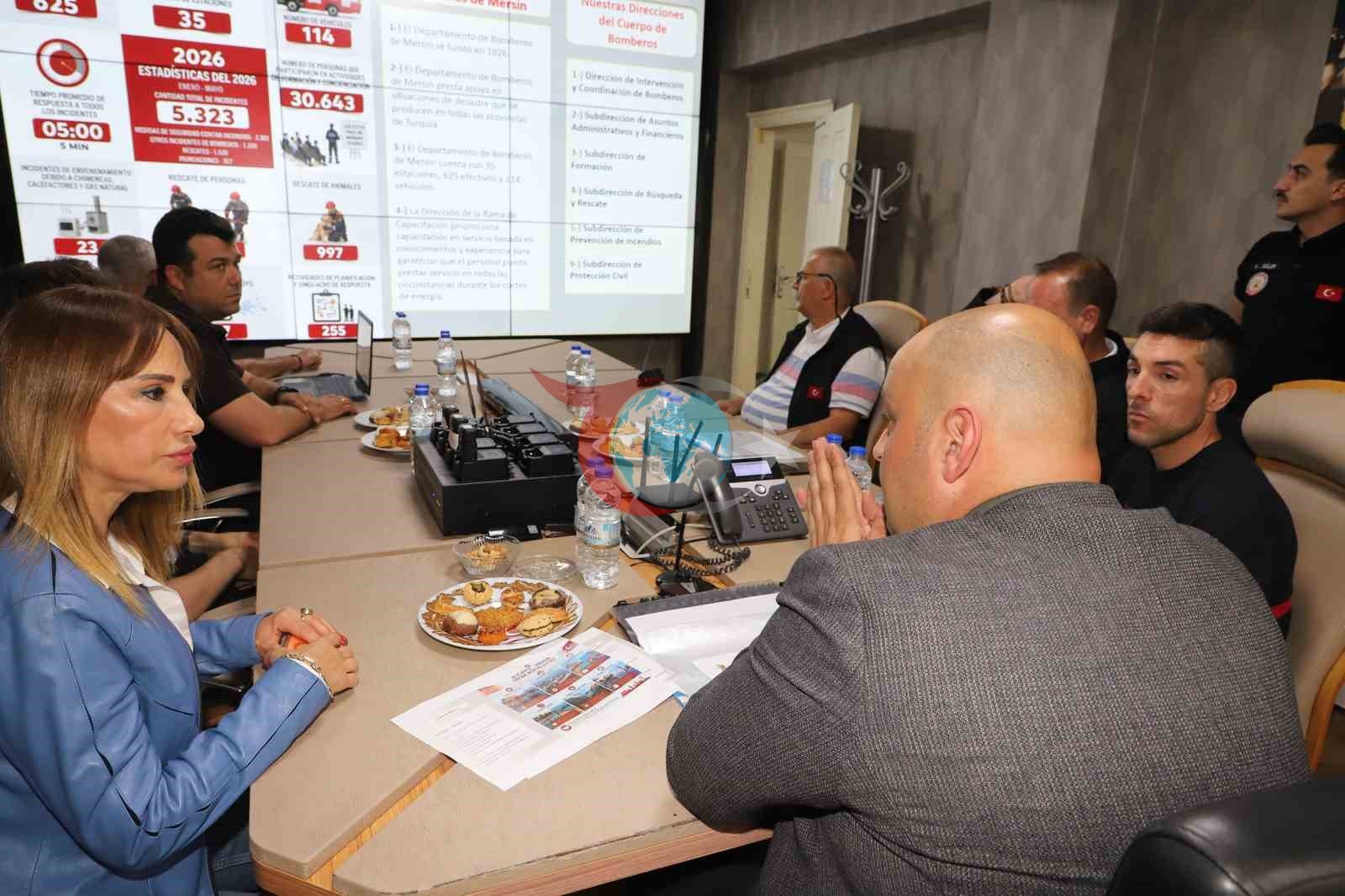 Mersin İtfaiyesinin AKOM Sistemi İspanyol Heyeti Büyüledi