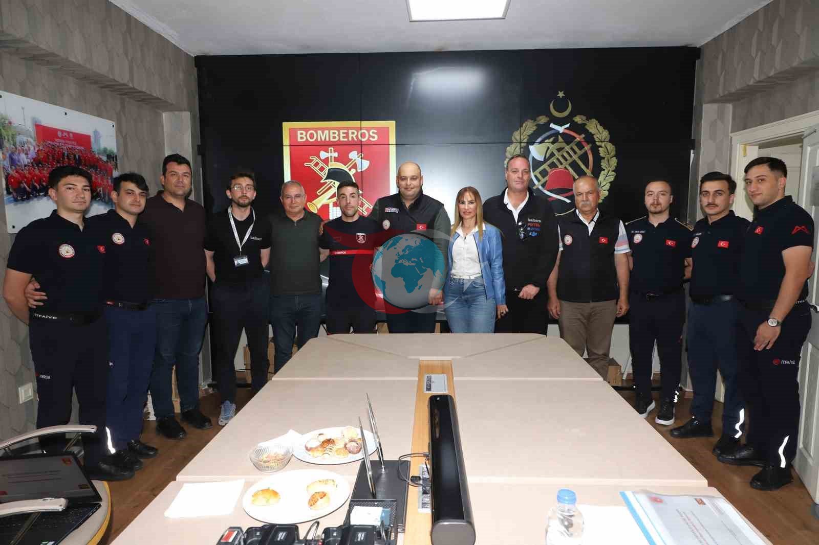 Mersin itfaiyesinin AKOM sistemi İspanyol heyeti etkiledi