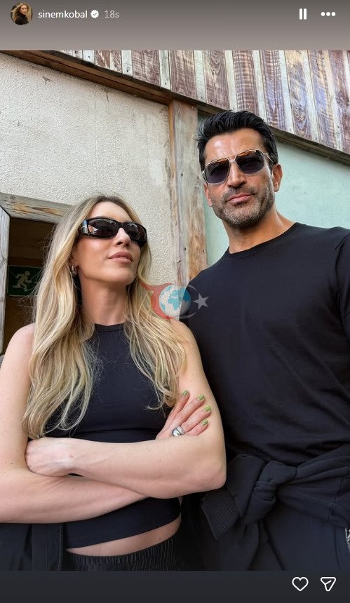 Sinem Kobal ve Kenan İmirzalıoğlu'ndan tatil pozları