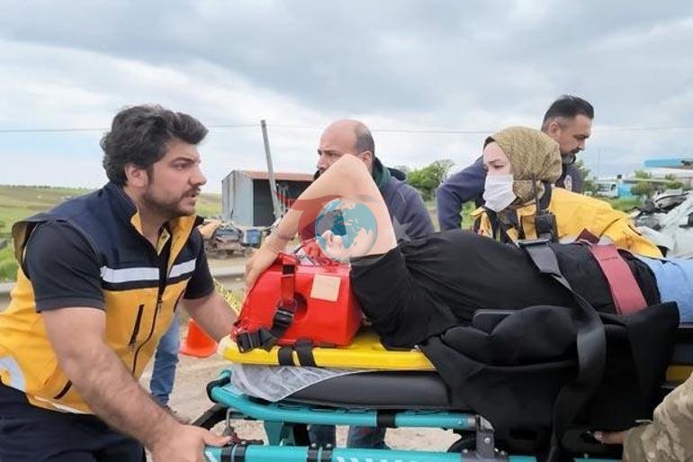 Kırıkkalede korkunç kaza Yoldaki su birikintisi 3 can aldı