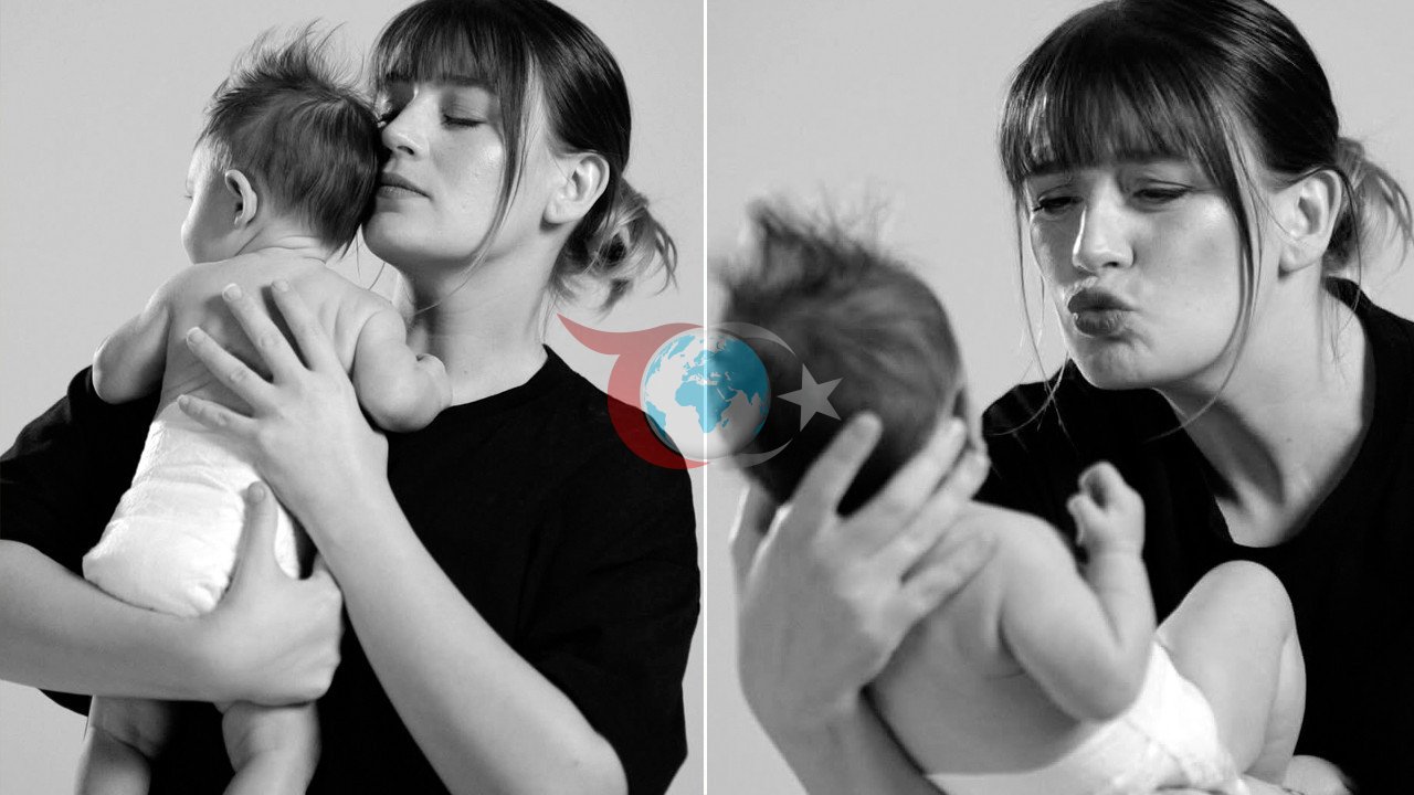 Gizem Karaca Qızının İlk Addımlarını Sosial Mediada Paylaşıb