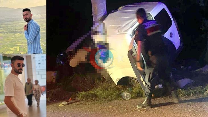 Bayram Dönüşü Feci Kaza: Kontrolden Çıkan Araç Direğe Çarptı