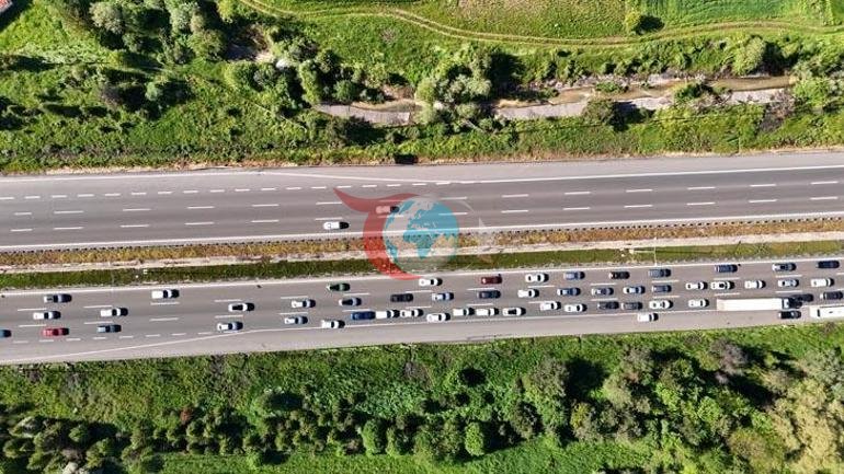 Bayram bayramından qayıdarkən yol sınağı Bolu keçidində uzun avtomobil növbələri