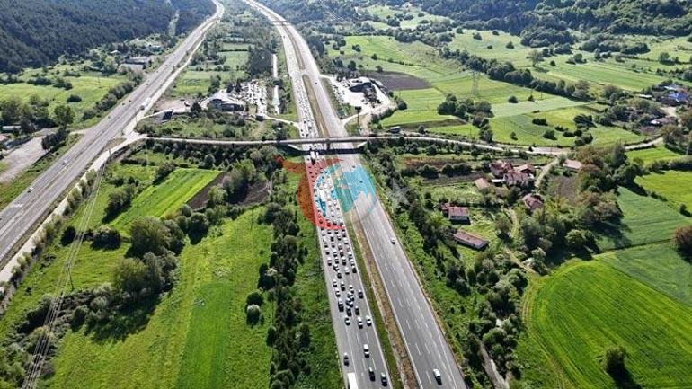 Tətil tətilindən dönərkən yol sınağı Bolu keçidində uzun vasitə növbələri