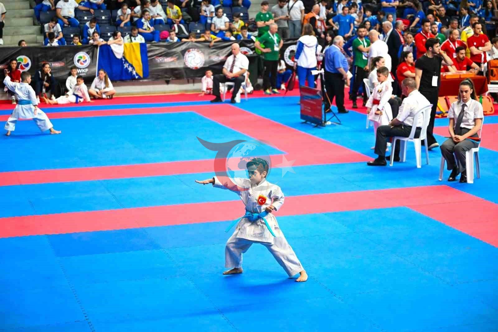 Balkan Çocuklar Karate Şampiyonası'nda Kaan Ayaz Taç'tan Büyük Başarı