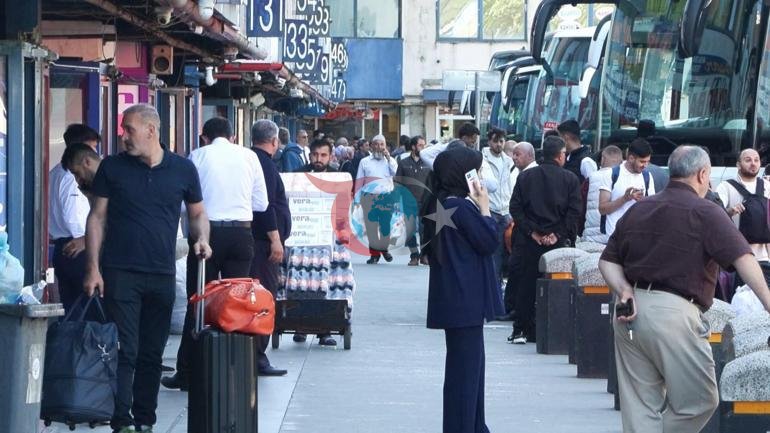 15 Temmuz Otogarı’nda insan seli Bayram bitti, İstanbul’a dönüş başladı