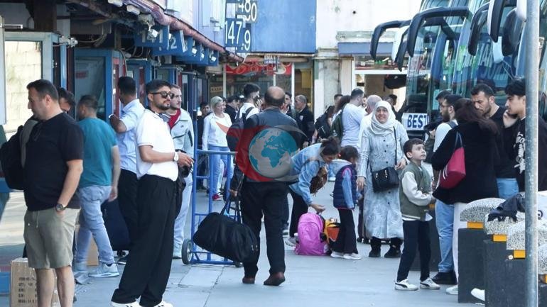 15 Temmuz Otogarı’nda insan seli Bayram bitti, İstanbul’a dönüş başladı