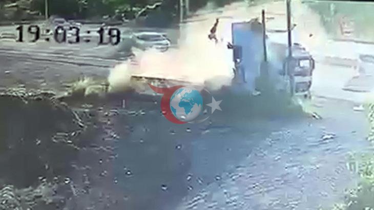 Tekirdağdaky elhenç hadysa: Midibus we Pikap ulagy çaknyşdy, 1 adam öldi, 8 adam ýaralandy