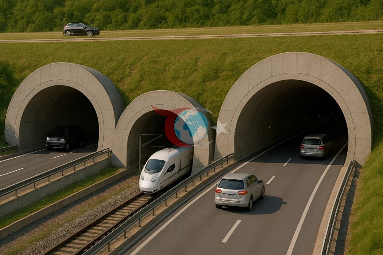1 saatlik yol 5 dakikaya düşüyor! Dünyanın ilk 3 tüplü tüneli olacak