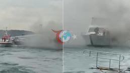 SON DAKİKA | İstanbul Bebek sahili açıklarında teknede yangın çıktı