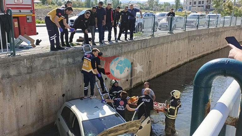 Avtomobil suvarma kanalına düşdü. Gənc qadını xilas etmək üçün qruplar səfərbər oldu