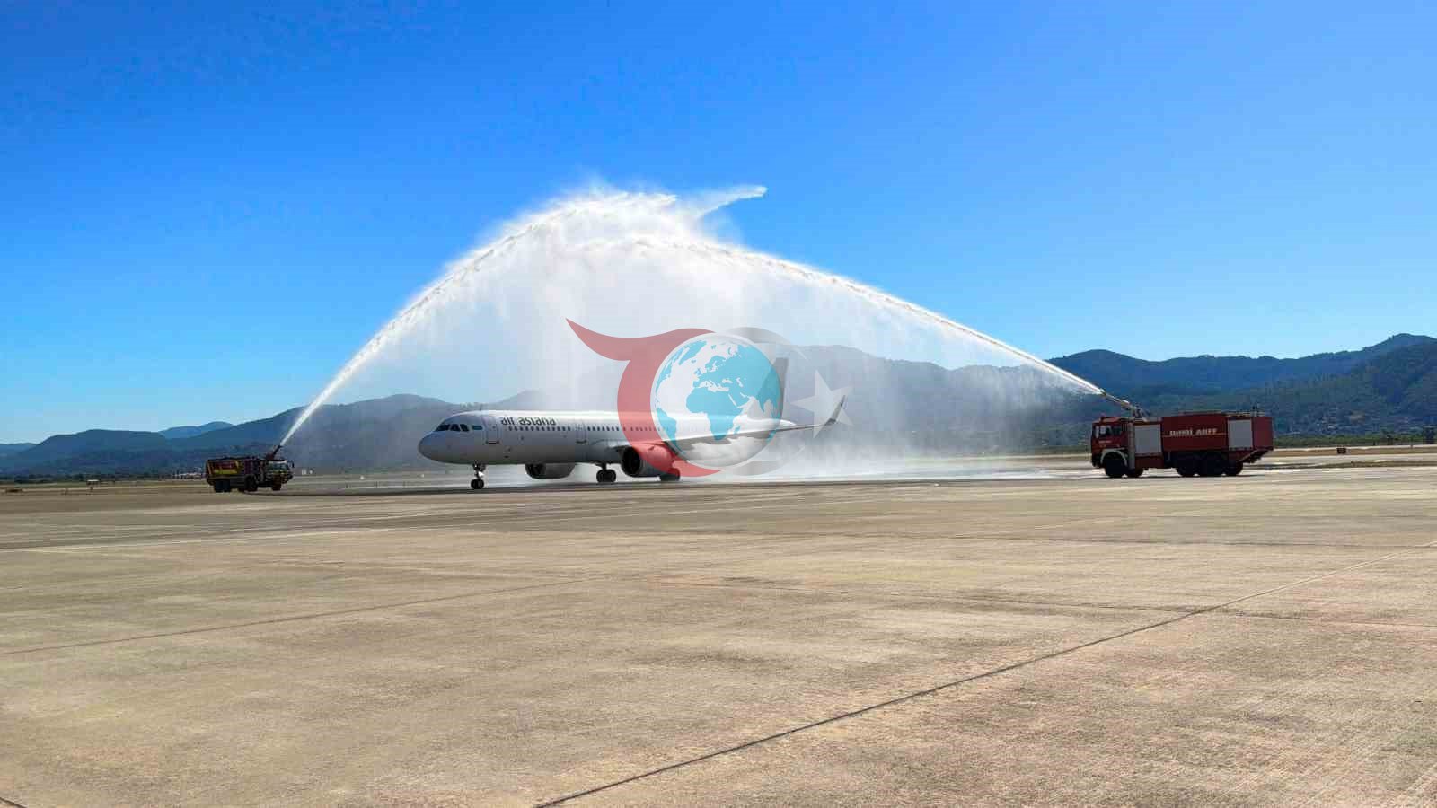 Kazakistan'dan Dalaman'a İlk Direkt Uçuş Gerçekleşti