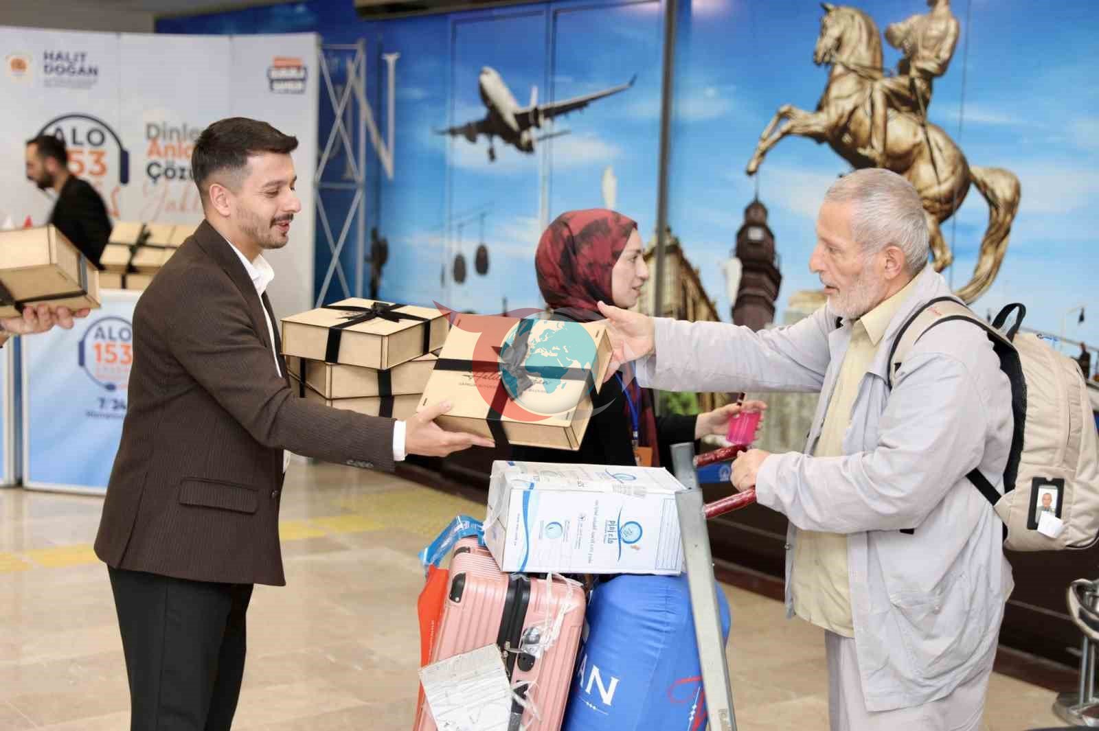 Samsun'da Hacılara Dualarla Karşılama Töreni