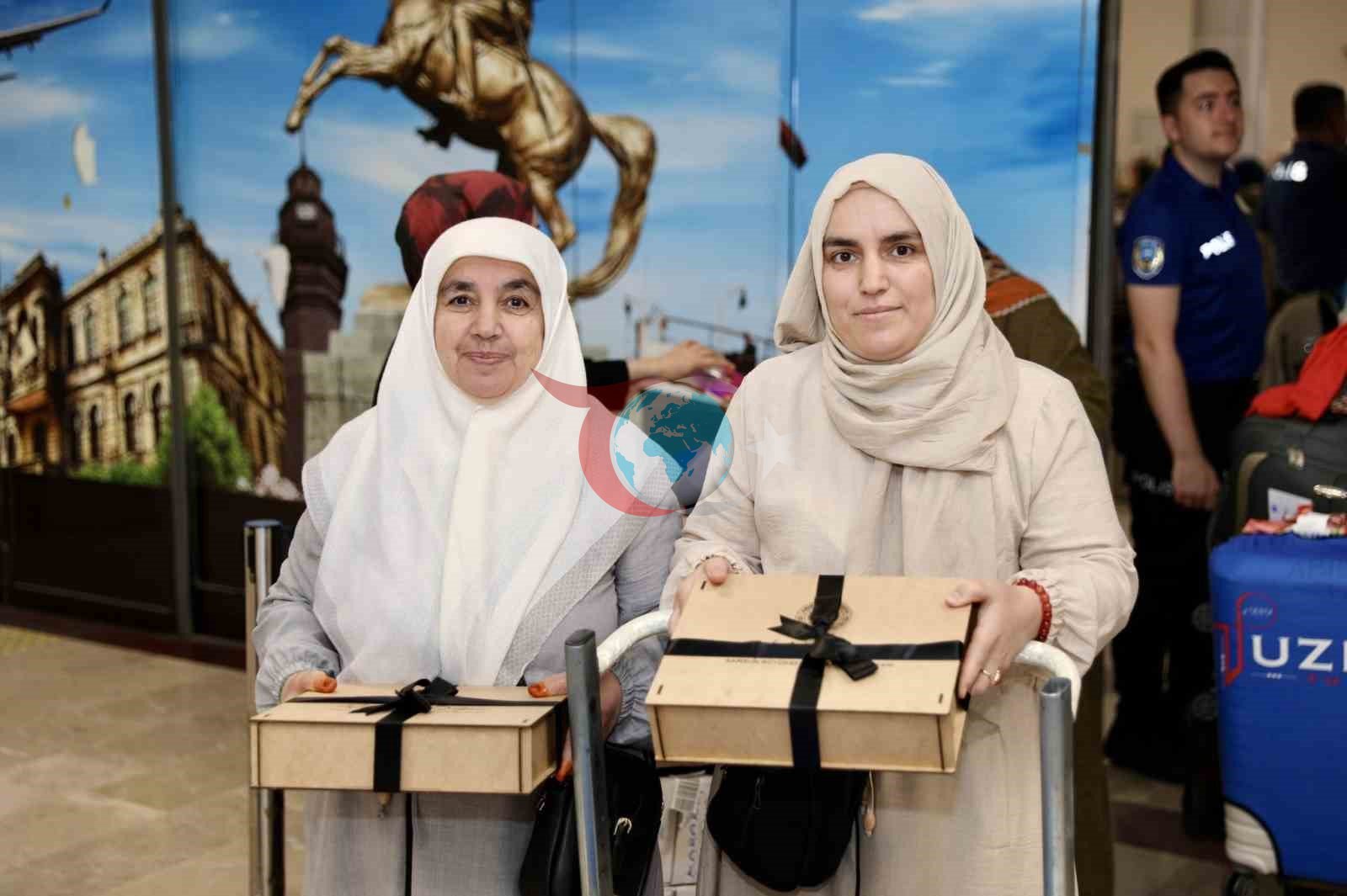 Samsunda zəvvarlar dualarla qarşılandı