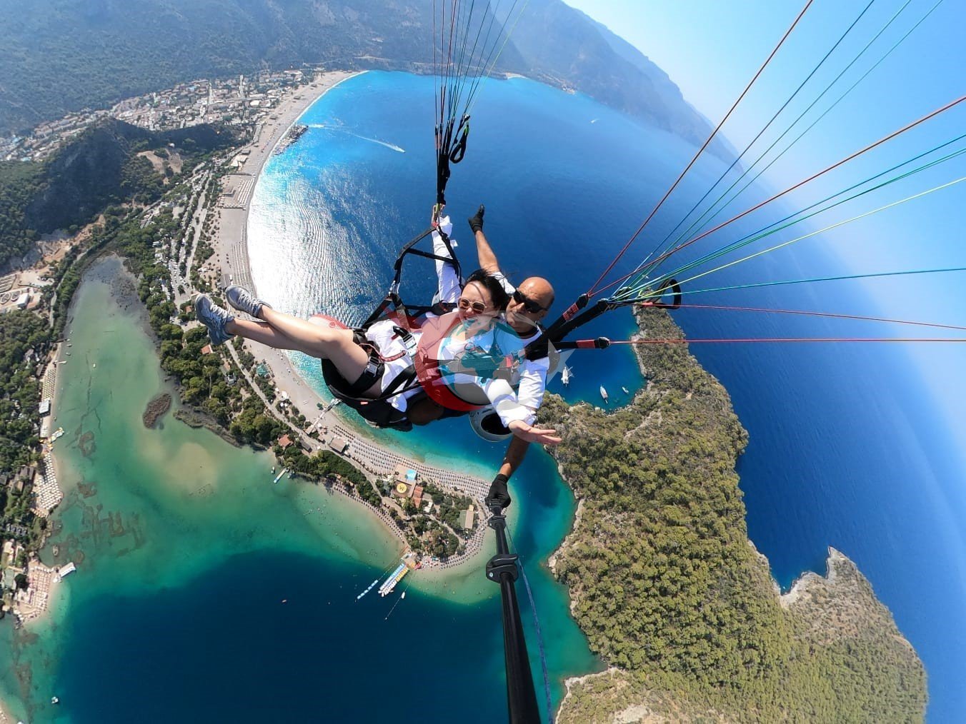 Fethiye'de Bayramda Yamaç Paraşütü Rekoru Kırıldı