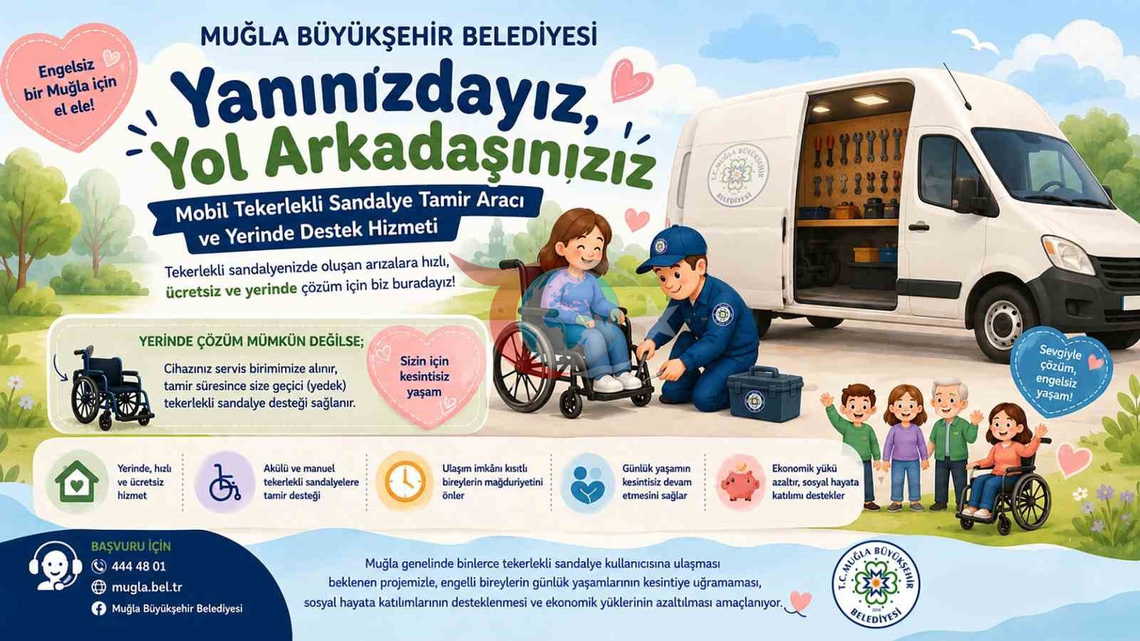 Muğla'da Engelsiz Erişim: Mobil Tekerlekli Sandalye Tamir Hizmeti Başladı