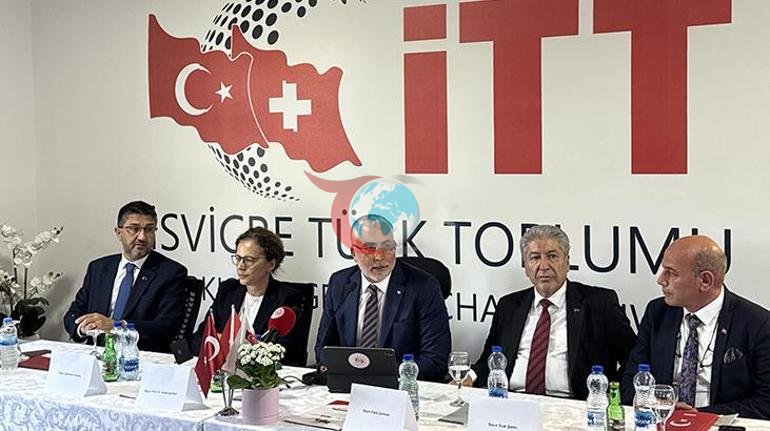 Bakan Işıkhan, Zürihte Türk vatandaşları ve STK temsilcileriyle bir araya geldi