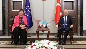 TBMM sədri Kurtulmuş AŞPA sədri Bayr ilə görüşüb