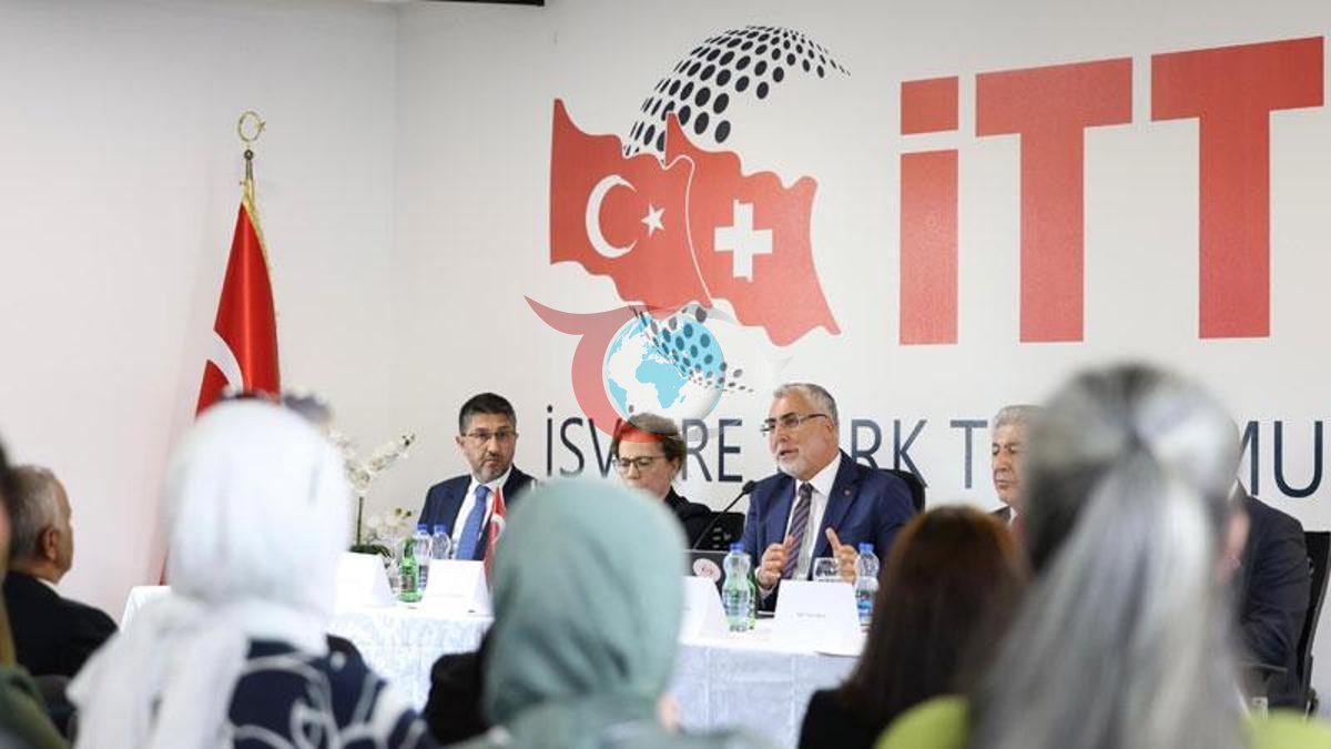 Bakan Işıkhan İsviçre'de Türk STK'larıyla Görüştü