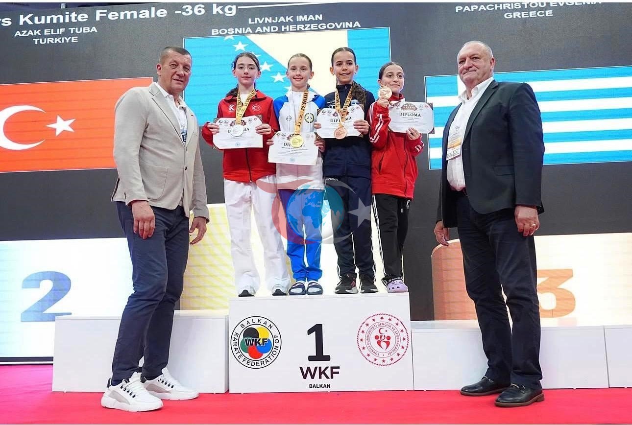 Hiranur Yıldırım, Balkan Karate Şampiyonası'nda Bronz Madalya Kazandı