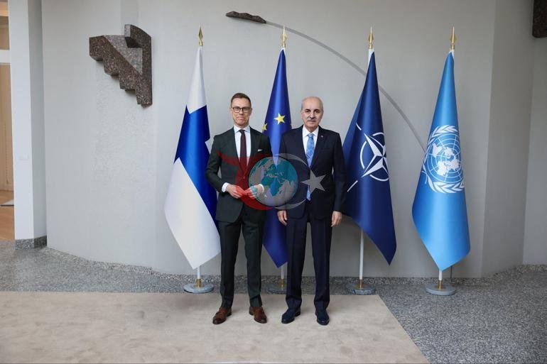 TBMM Başkanı Kurtulmuş, Finlandiya Cumhurbaşkanı Stubb tarafından kabul edildi