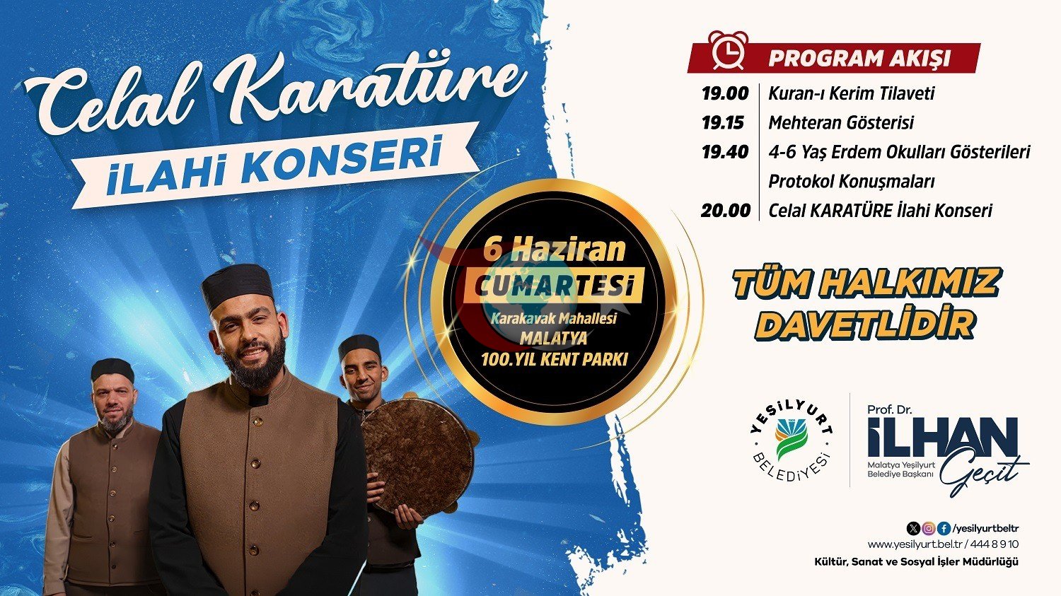 Celal Karatüre'den Malatya'da Unutulmaz İlahi Konser