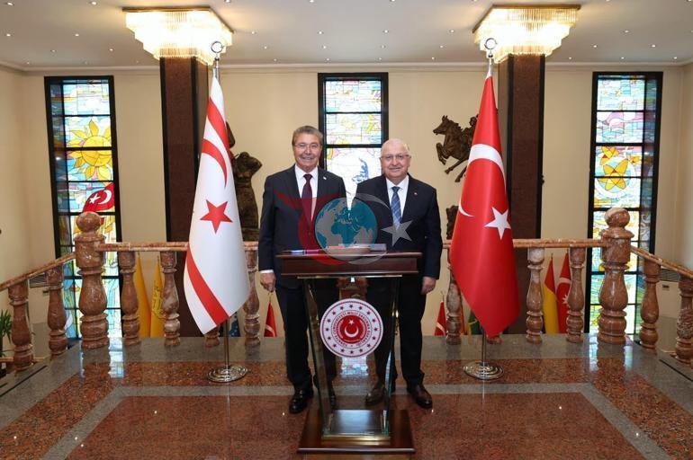 Bakan Güler, KKTC Başbakanı Üstel ile bir araya geldi