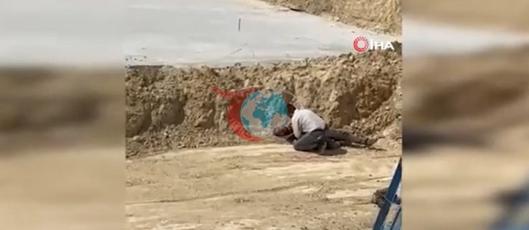 Arnavutköy’de korku dolu anlar İnşaat şantiyesinde vinç devrildi: 2 ağır yaralı