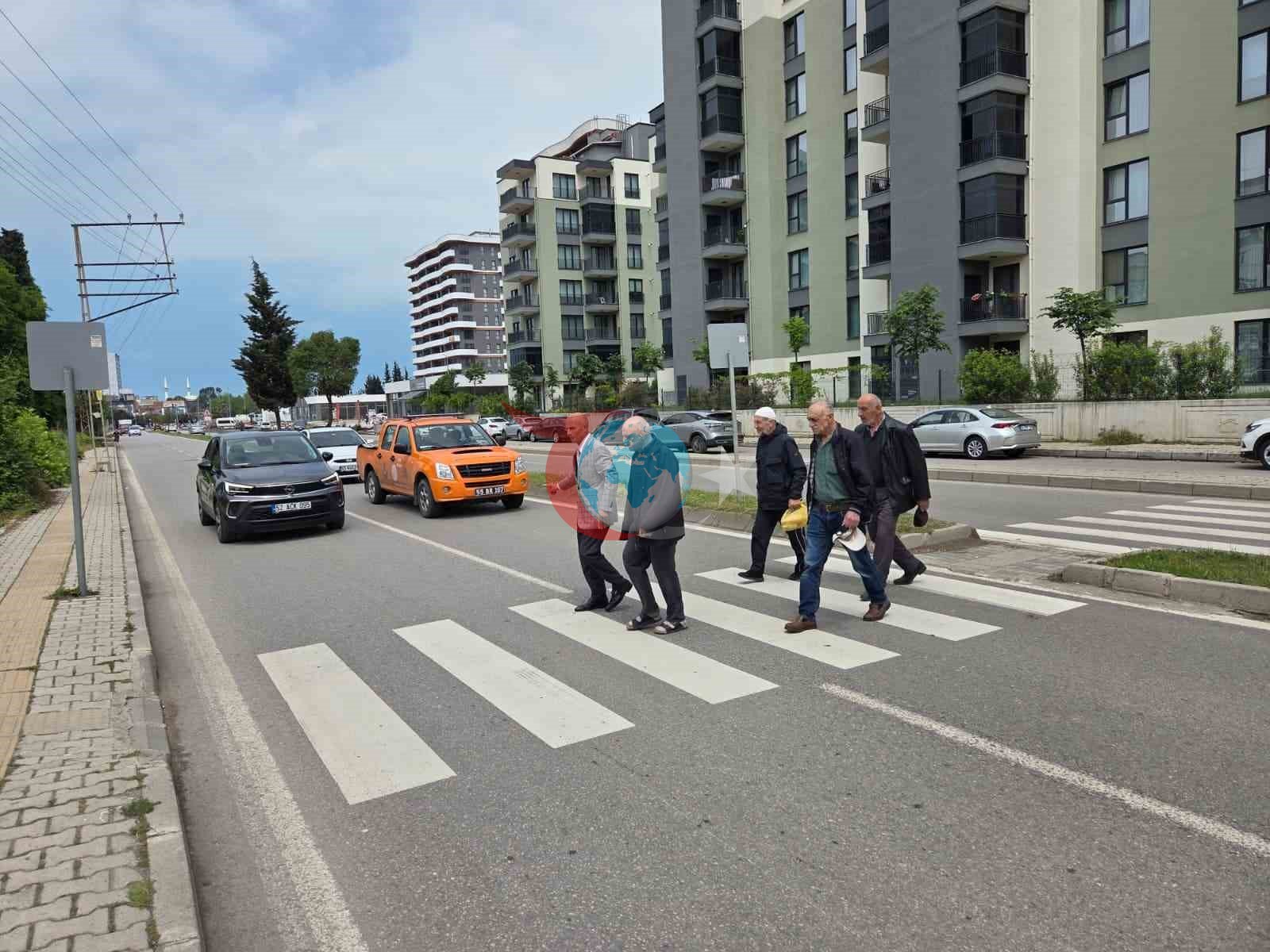 Samsun'da Tehlikeli Yaya Geçidine Sinyalizasyon İsteği
