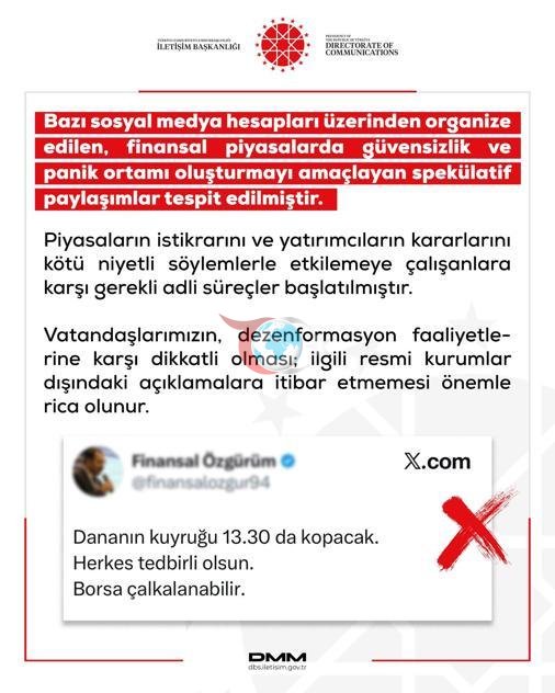 Қаржы нарықтарына қарсы DMM дезинформациялық ескерту