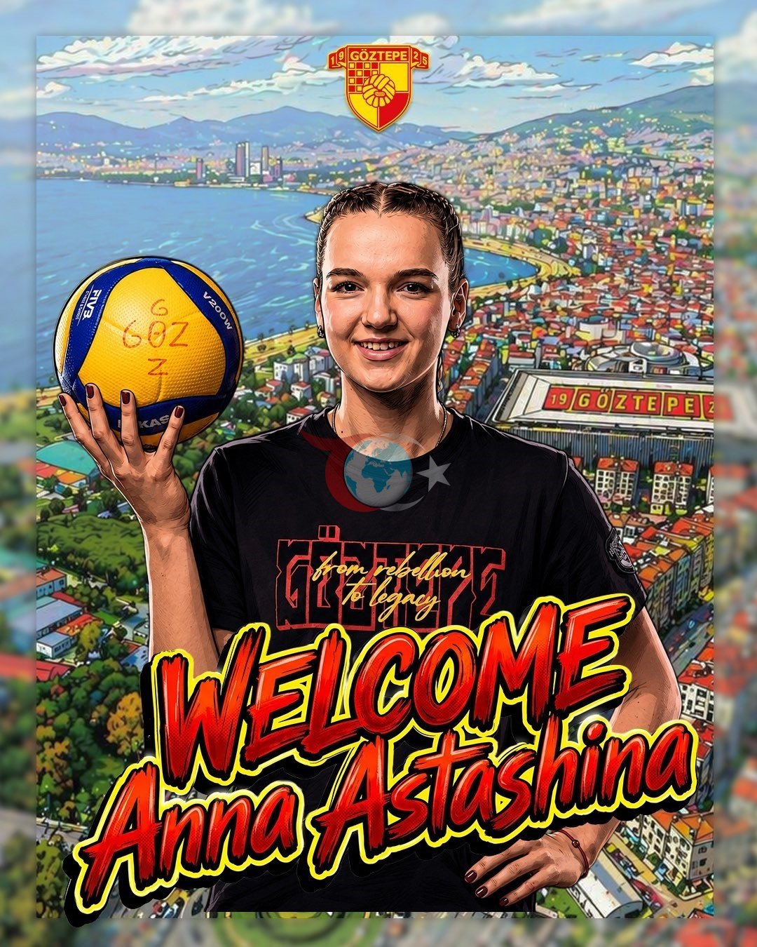 Göztepe Voleybol, Rus Pasör Anna Astashina'yı Kadrosuna Kattı