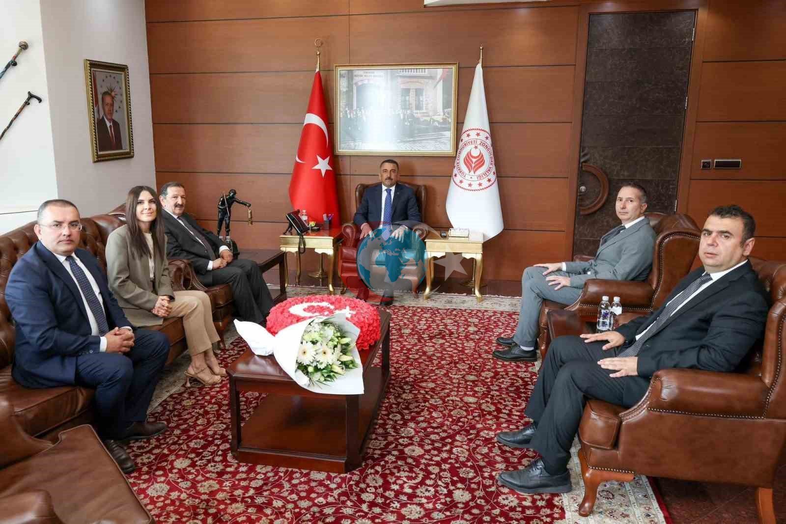 Vali Hacıbektaşoğlu Çevre Haftası Heyetini Kabul Etti